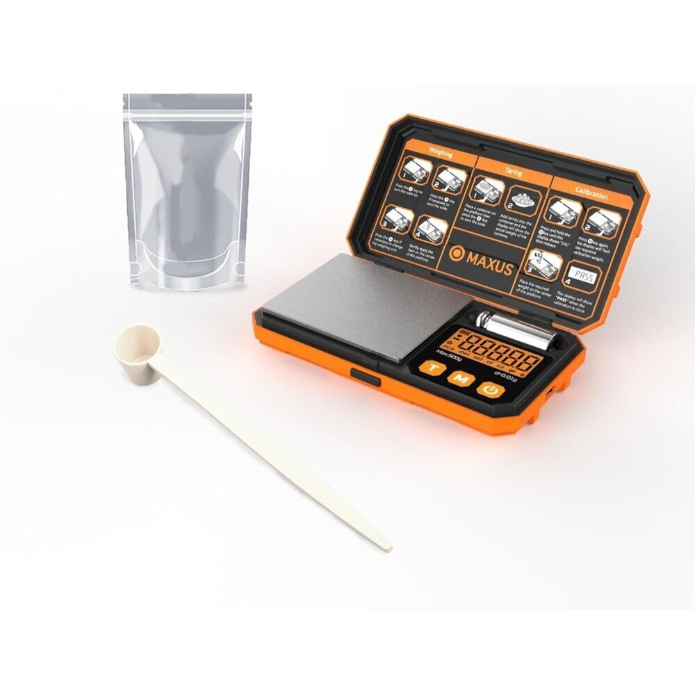 500g x 0.01g Digital Gram Scale with USB and Battery Power, Precision Pocket
